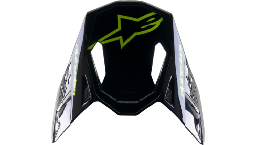 Alpinestars - Alpinestars Visor for Supertech M8 Radium 2 Helmets  -  Gloss Blue/White - 8981523-9702