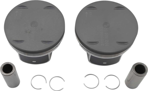 Drag Specialties - Drag Specialties Piston Kit (1868cc., 4.000in. Bore) - .020in. Oversize, 10.5:1 Compression - 0911-0056