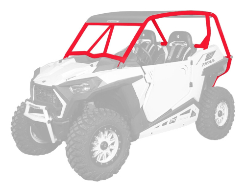 Pro Armor - Pro Armor Loco Cage with Intrusion Bars - Red - P2116C022RD