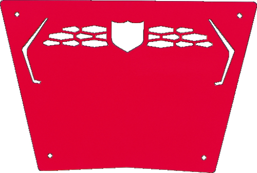 Pro Armor - Pro Armor Front Sport Skid Plate - Red - P187P363RD