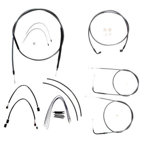 Magnum - Magnum Black Pearl Handlebar Installation Kit for 12-14in. Ape - 487171