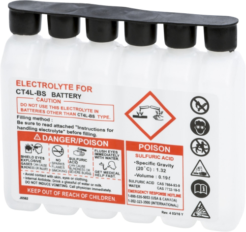 Fire Power - Fire Power Sealed Battery Electrolyte Pack - 190CC CTX