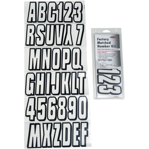 Hardline - Hardline Series 320 Registration Kit - Clear - Clear/Black - 320CLBLK