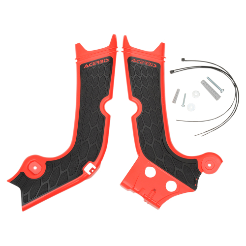 Acerbis - Acerbis X-Grip Frame Guards - Red/Black - 2630711018