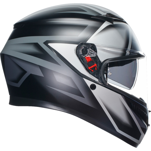 AGV - AGV K3 Compound Helmet - 21183810040082X - Compound Matte Black/Gray - 2XL