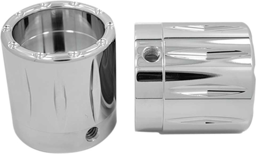 Avon Grips - Avon Grips Rival Axle Nut Covers - 1in. - Chrome - AXL-RIV-CH