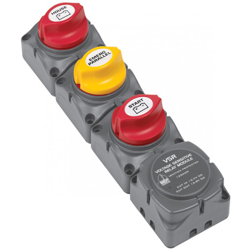 BEP Marine - BEP Vertical Battery Switch Cluster w/DVSR - 1 Engine/2 Batteries