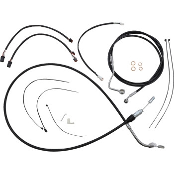 Magnum - Magnum XR Black Dot Handlebar Installation Kit - 12in-14in. - Chrome Fittings - 4891171