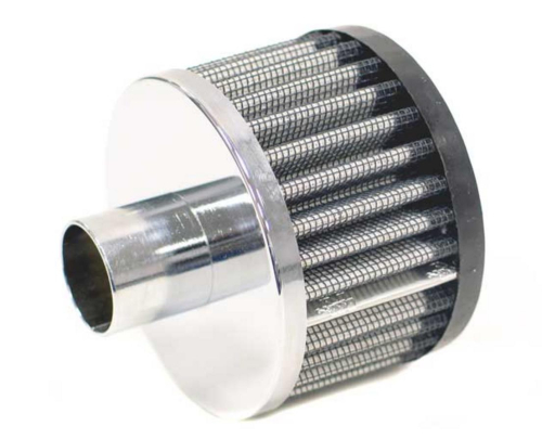 K&N Engineering - K&N Engineering Steel Base Crankcase Vent Filter - 1in. Vent - Rubber End Cap - 62-1080