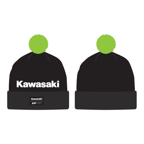 DCOR - DCOR Kawasaki Stripe Beanie - 70-134-1 - Black - OSFM