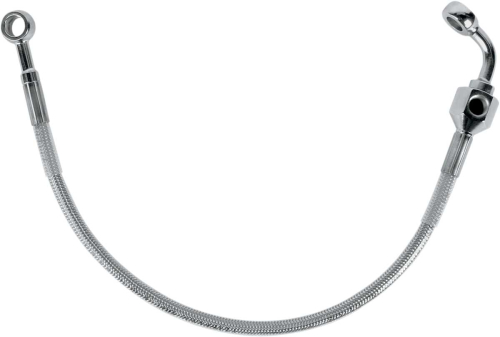 Drag Specialties - Drag Specialties Standard Length Rear Stainless Steel Brake Line Kit - Clear - 640111