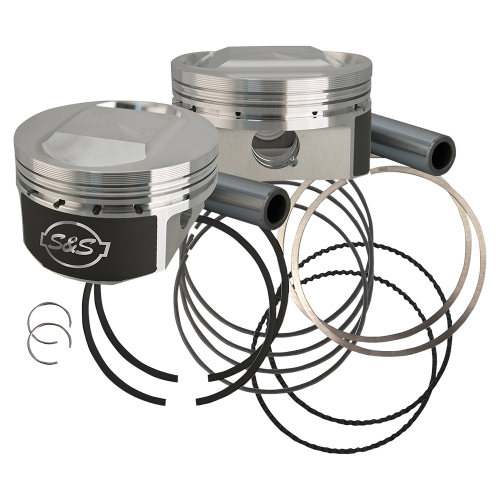S&S Cycle - S&S Cycle Forged Piston Kit (Domed) for 1250cc Motor - Standard Bore 3.5625in., Compression 11.2:1 - 920-0071