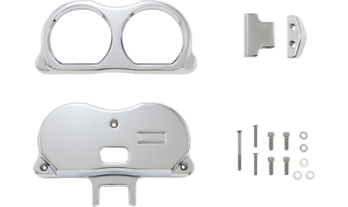 LA Choppers - LA Choppers Dual Gauge Mount For Performance Riser - LA-7397-03C