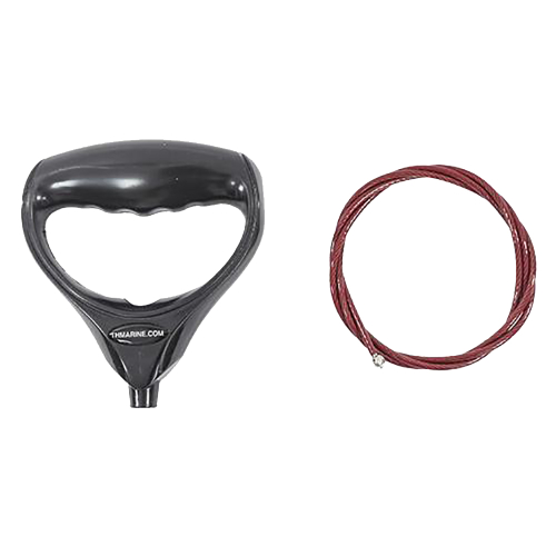 T-H Marine Supplies - T-H Marine G-Force Trolling Motor Handle &amp; Cable - Black