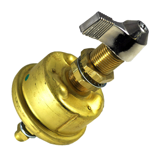 Cole Hersee - Cole Hersee Single Pole Brass Marine Battery Switch - 175 Amp - Continuous 1000 Amp Intermittent