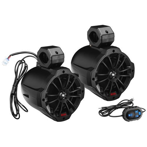Boss Audio - Boss Audio B62ABT 6.5" 2-Way Amplified Waketower Speakers w/Bluetooth Controller