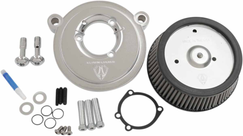 Arlen Ness - Arlen Ness Big Sucker Stage I Air Filter Kit w/ Synthetic Filter - Chrome - 50-516