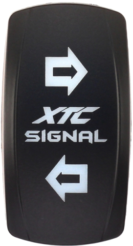 XTC Power Products - XTC Power Products Dash Rocket Switch Face Plate - Turn Signal Vertical - SW00-00117023