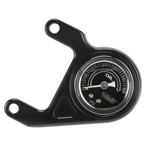 Arlen Ness - Arlen Ness Oil Pressure Gauge Kit - Radius - Black - 15-676