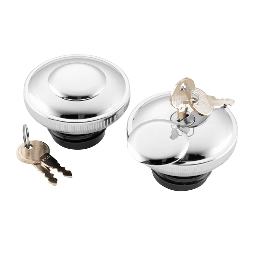 Bikers Choice - Bikers Choice Lockable Gas Caps with Cover - Vented - 482703
