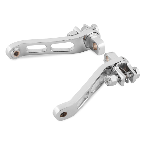 Bikers Choice - Bikers Choice Adjustable Forward Control Heel Rest Kit - Chrome - 16-227