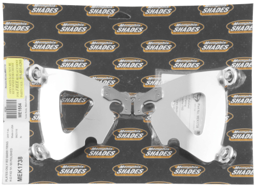 Memphis Shades - Memphis Shades Plate for Road Warrior Fairing - Polished - MEK1738