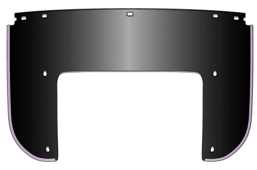National Cycle - National Cycle Replacement Lower Windows for Heavy Duty Windshields - Black - 22007