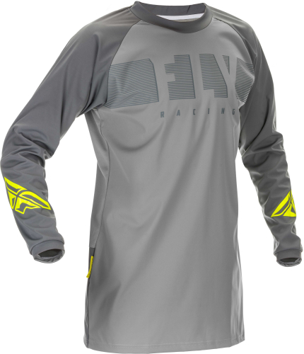 Fly Racing - Fly Racing Windproof Jersey - 370-8018L - Gray/Hi-Viz - Large