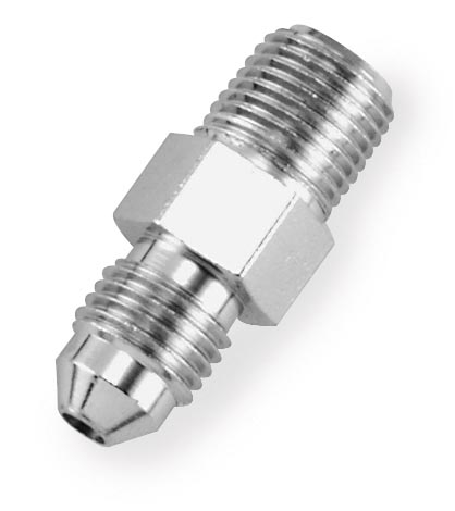Goodridge - Goodridge Brake Adapters - Straight 1/8in. NPT x #3 - Chrome - 816-03CH