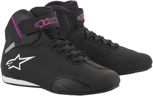 Alpinestars - Alpinestars Stella Sektor Womens Riding Shoes - 25157191039-9 - Black/Pink - 9