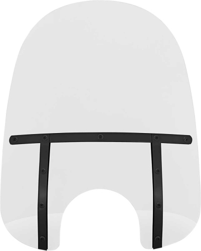 Memphis Shades - Memphis Shades Memphis Fats Windshield (7in. Cutout) - 21in. - Night Shades Clear - MEB3410
