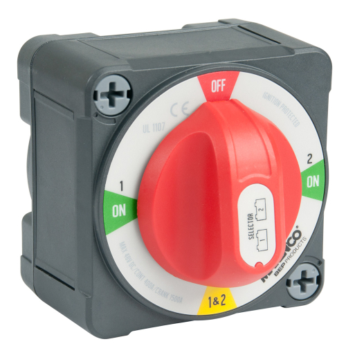 BEP Marine - BEP Pro Installer 400A EZ-Mount Battery Selector Switch (1-2-Both-Off)