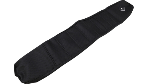 FLU Designs Inc. - FLU Designs Inc. Team Issue Pleated Grip Seat Cover - Black/Black - 25403