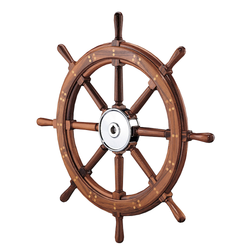 Edson Marine - Edson 28" Classic Teak Yacht Wheel