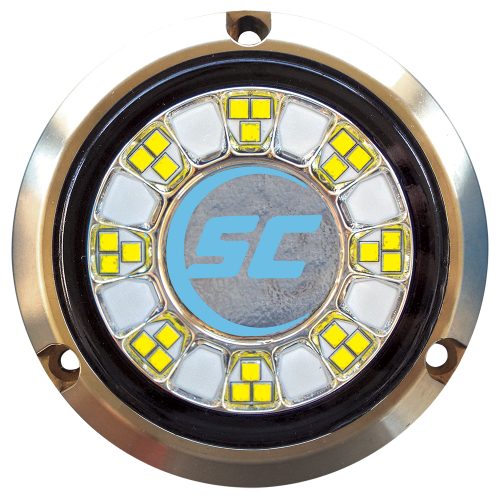 Shadow-Caster LED Lighting - Shadow-Caster SCR-24 Bronze Underwater Light - 24 LEDs - Bimini Blue