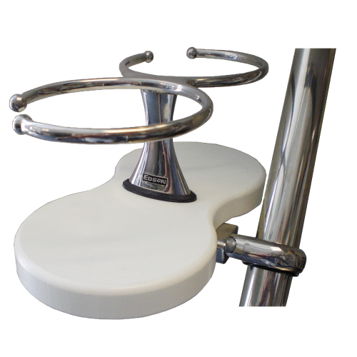 Edson Marine - Edson Clamp-On Drink Holder - Double - White Poly