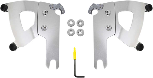 Memphis Shades - Memphis Shades Trigger Lock Mount Kit for Road Warrior Fairing - Polished - MEK2039