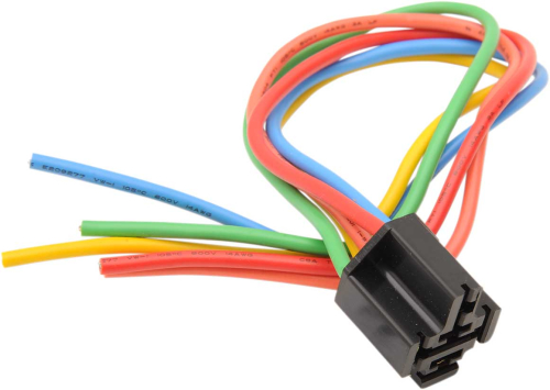 Drag Specialties - Drag Specialties Five-Wire Relay Socket Assembly - Colored - MC-DRAG042