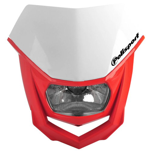 Polisport - Polisport Halo Headlight - White/Red - 8657400040