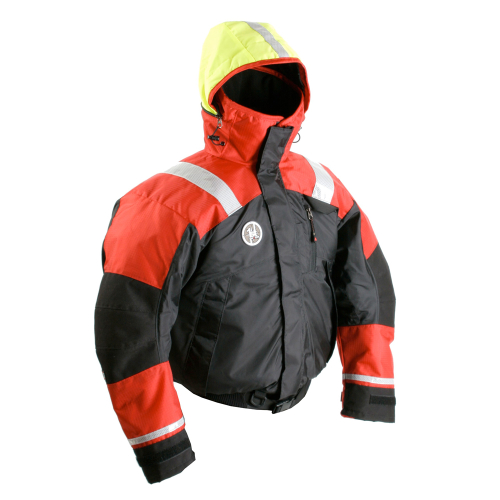 First Watch - First Watch AB-1100 Flotation Bomber Jacket - Red/Black - Medium