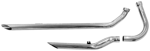 Paughco - Paughco 1 3/4in. Shotgun S Pipe Exhaust System - 40in. - Slash Cut - 712D40