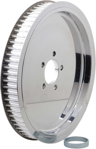 Belt Drives Ltd - Belt Drives Ltd Polished 1 1/2in. Rear Belt Pulley - Solid - 70T - RPP-70