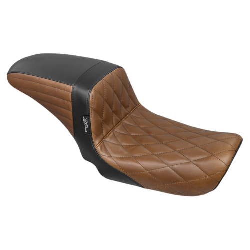 Le Pera - Le Pera Kickflip Seat - Combo Diamond - Black and Tan - LK-591DMBRNBK