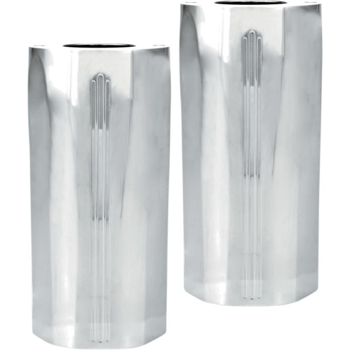 Performance Machine - Performance Machine Tech Fork Slider Covers - Chrome - 0208-2045-CH