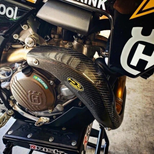 P3 - P3 Header Heat Shield - Carbon Fiber - 201086
