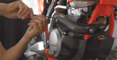 P3 - P3 Header Heat Shield - Carbon Fiber - 201075
