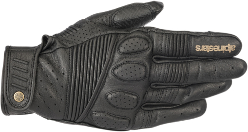Alpinestars - Alpinestars Crazy Eight Leather Gloves - 3509018-1100-2X - Black - 2XL