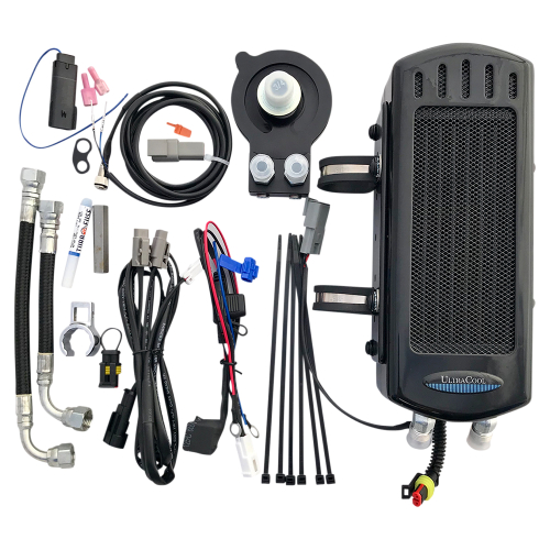 UltraCool - UltraCool Frame Mounted Oil Cooler Kit - Gloss Black - SMS8-1G