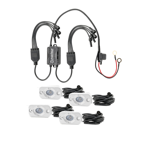 HEISE LED Lighting Systems - HEISE RBG Accent Light Kit - 4 Pack