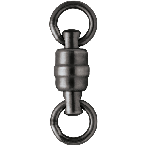 VMC - VMC BSHBSWR Black Stainless Steel Heavy-Duty Ball Bearing Swivel #1 - 110lb *3-Pack